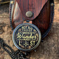 Brass compass 2" Engraved Faith Belief Quote Compasses Encouraging Inspirational Uplifting motivational Gifts Men women Boys Girls.
