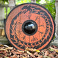 Handcrafted Medieval Viking Shield - 24-Inch Wooden Battle Ready Defense