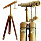 58'' Nautical brass vintage binocular Victorian marine binocular with wood stand