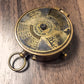 Personalized Antique Vintage Nautical Compass / 100 Years Calendar / Custom Engraving / With Leather Case Gift