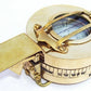 3" Maritime Polished Brass Nautical British Prismatic Military Pocket Compass