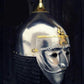16ga Sca Larp Medieval Asian Armor Helmet With Face Plate & Chainmail