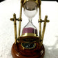Brass Hourglass / Brass Sand Glass / Table Top Brass Décor, Brass