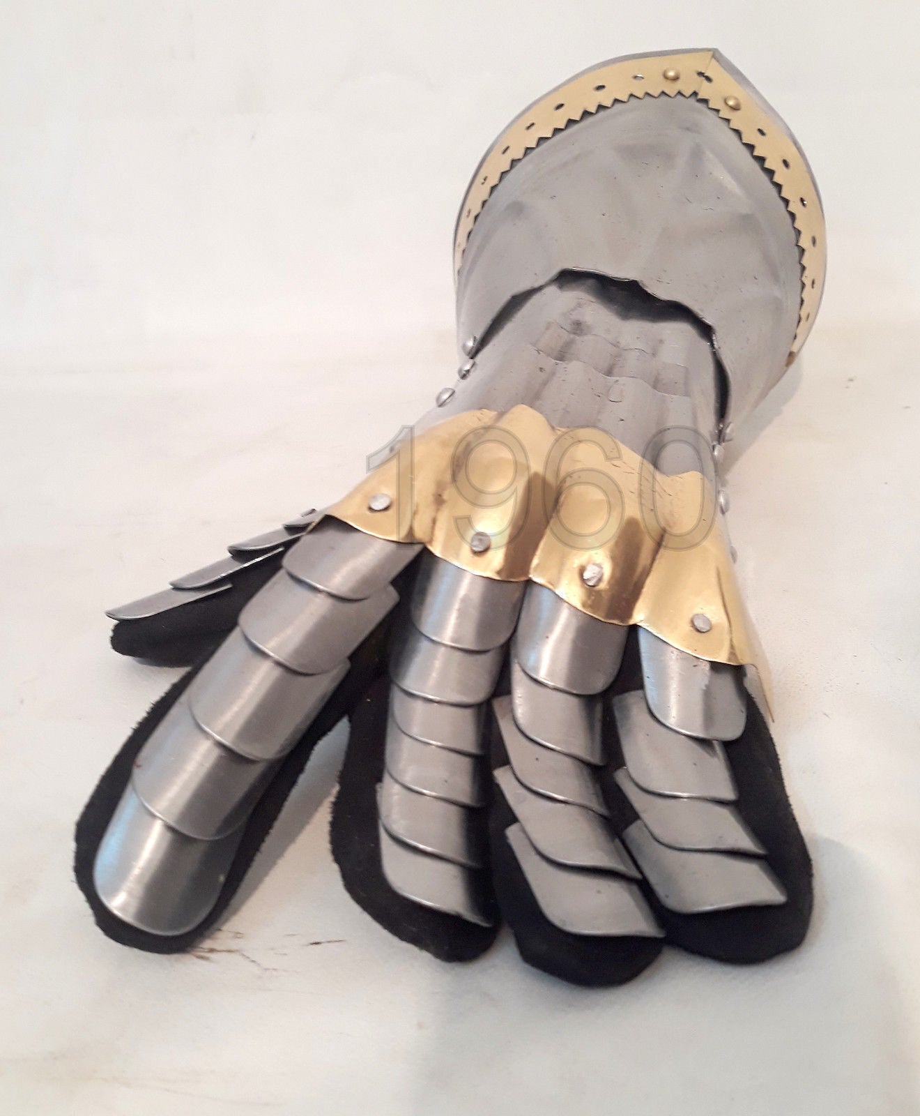 Medieval Templar Steel Gauntlets Gothic Knight Armor Finger Gloves