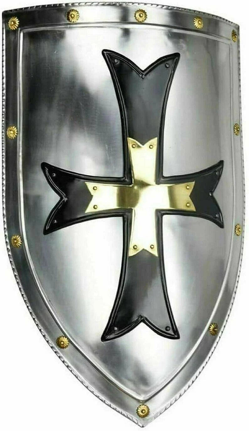 Medieval Knight Crusader Cross Shield