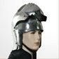 Functional 16G Steel Medieval Knight Pig Face Bascinet Helmet WMA SCA LARP Armor