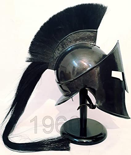 Retro 300 King Leonidas Spartan Helmet -300 Movie Solid Steel Helmet Medieval Gift