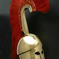 Retro 20Ga Brass Medieval Reenactment Greek Corinthian Helmet Headwear With Plume Gift