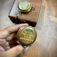 PERSONALIZED POCKET COMPASS - Custom Vintage Compass - Engraved Brass Compass - Antique Compass With Wooden Case - Graduation Gift