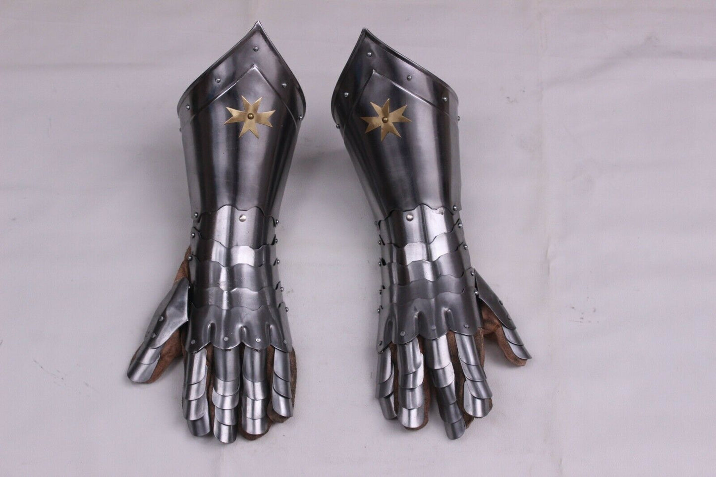 Medieval Finger Gauntlets Gothic Knight Armor Steel Wearable Gloves