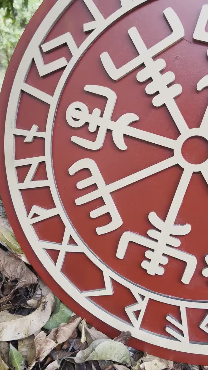 Medieval Wooden Viking Shield - Handcrafted Battle-Ready Defense Gear