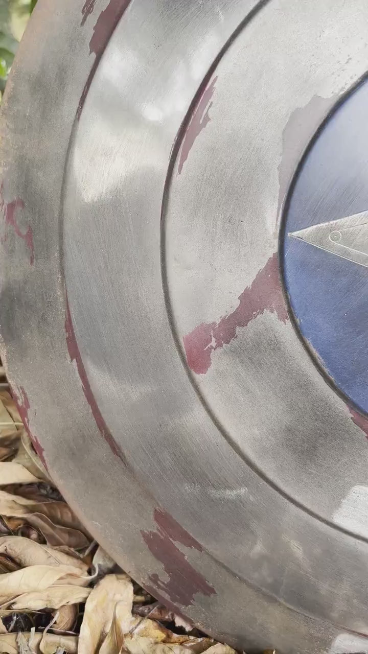 Captain America Shield Original Battle Damage 1:1 Scale Full Size Handmade (Battle Damage)