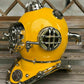 Diving Helmet Vintage Marine Boston Yellow Brass Scuba Divers US Navy Mark IV