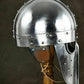 SCA Medieval Norman Nasal Helmet Viking Helmet Rplica Mask Helmet Silver