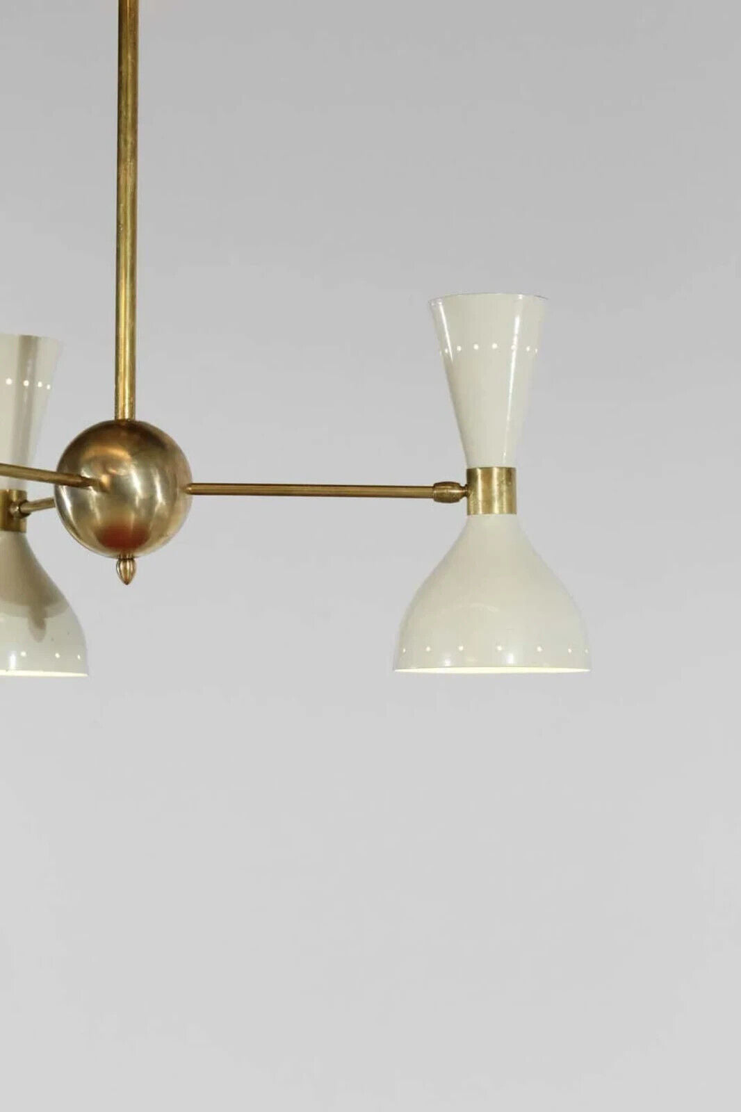 Stilnovo Style 3 Lights Modern Brass Sputnik Chandelier