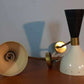 A pair of 1950's style Stilnovo Italian diabolo Wall light Mid Century Wall Lamps-Raw Brass