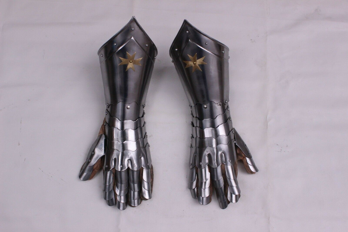 Medieval Finger Gauntlets Gothic Knight Armor Steel Wearable Gloves