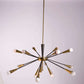 1950's Mid Century Brass Sputnik Italian Chandeliers Ceiling Light Fixture 15