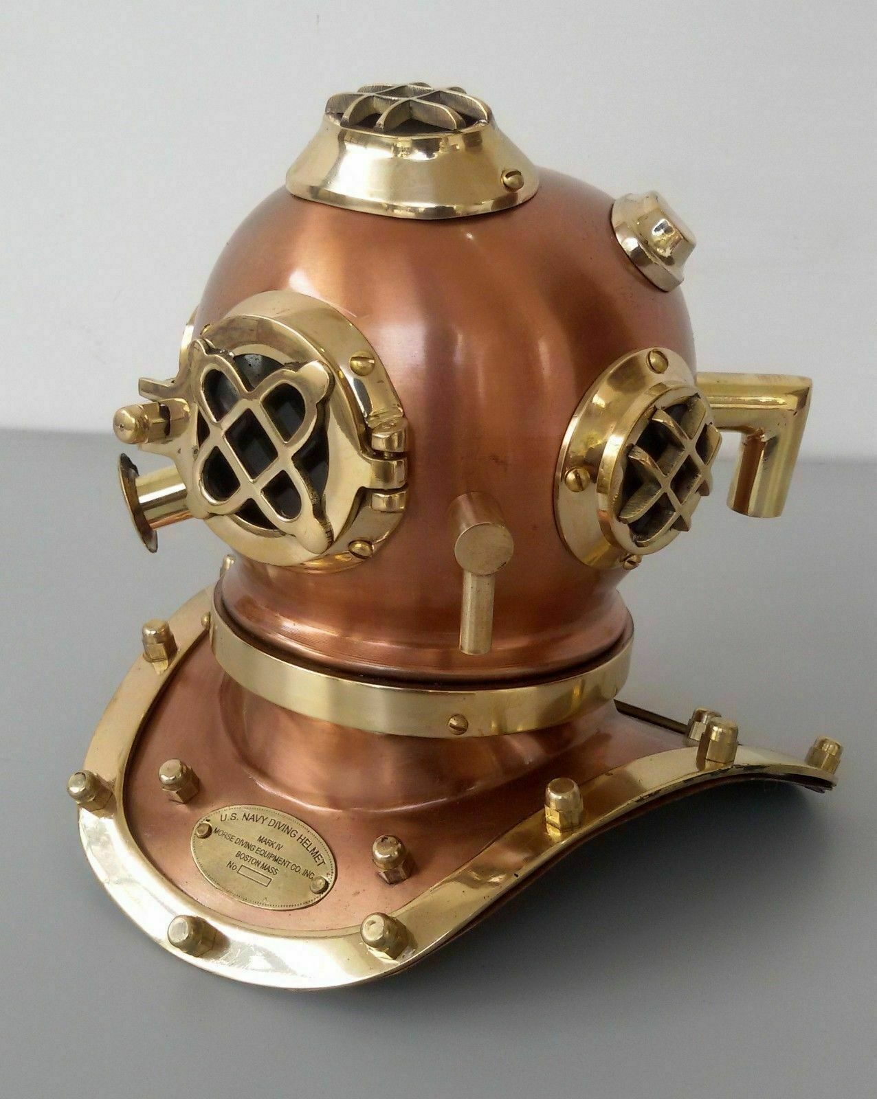 Brass Vintage Style Mark V US Navy Scuba Deep Mini Diving Divers Helmet Gift
