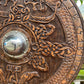Viking Round Dragon Shield - Hand-Carved Wooden Shield - Norse Inspired Decor