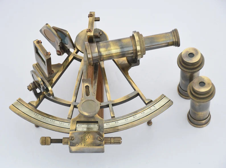 Sextant Nautical Sextant 7" inch Brass Solid Working Handmade Antique Boat Navigation Vintage Sextant