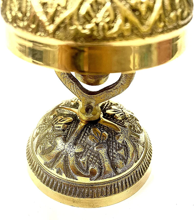 Vintage solid brass nautical table bell vintage desk decorative office/ hotel decor, table top calling bell.