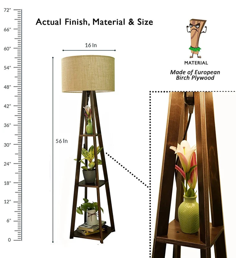 Modern Decorative floor lamp used to display Planter, Books and other Creative Article