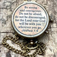 BE STRONG & Courageous Brass Compass | Engraved Religious Joshua 1:9 quote birthday gift, baptism confirmation gifts idea for boy girl