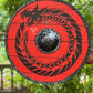Handcrafted Medieval Viking Shield - 24-inch Wooden Battle Ready Shield