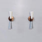 1950' s Mid Century Brass Monolith Wall Sconces Lamps Lighting Sconce Set of Two