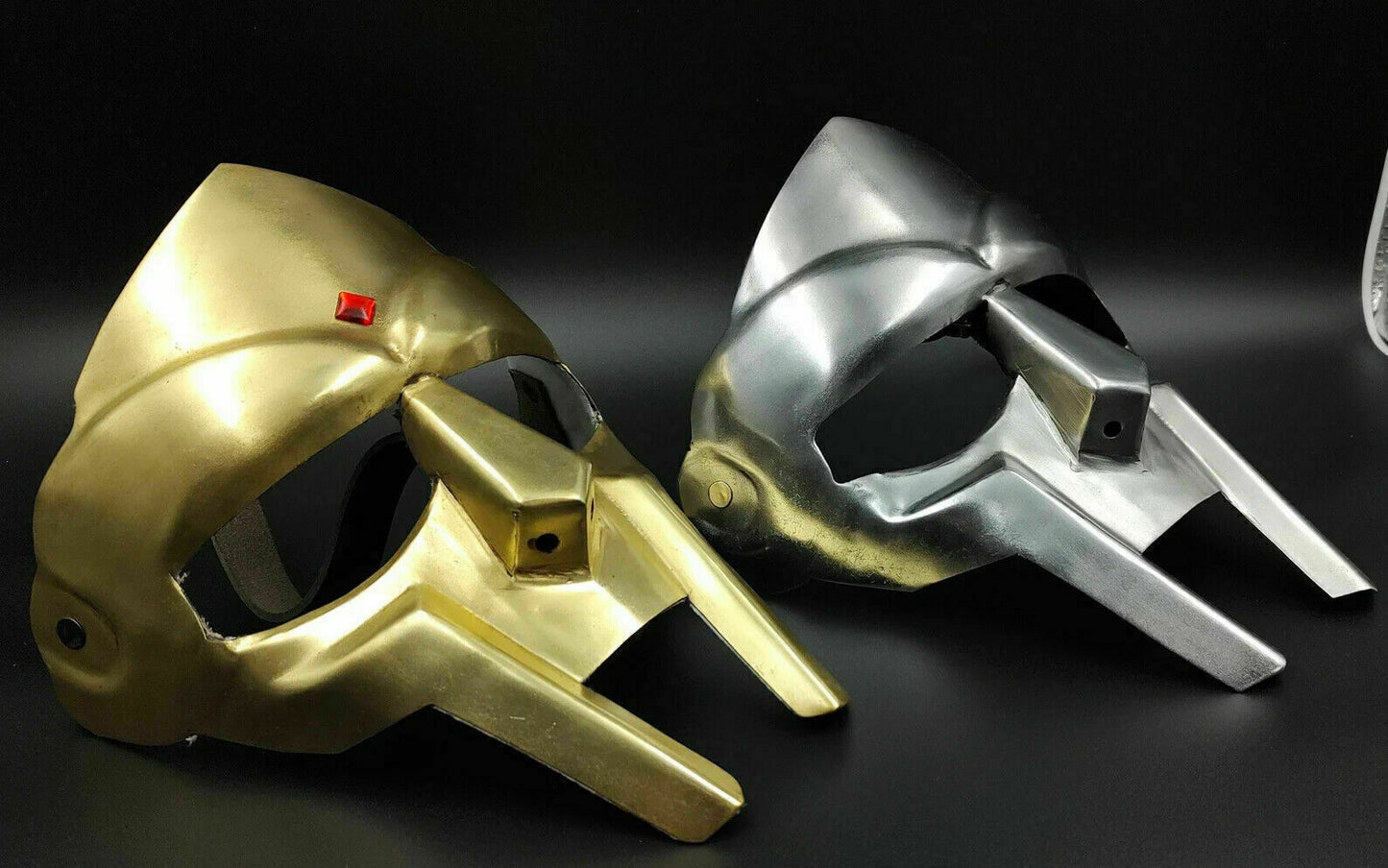 Halloween Medieval MF DOOM Mask Mad-villain Mild Steel Armor Suit two color Mask