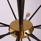 1950's Mid Century Brass Sputnik Italian Chandeliers Ceiling Light Fixture 15