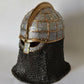 9th Century Medieval Valsgärde 8 helmet, Vendel Helmet, Decorative Chainmail Helmet