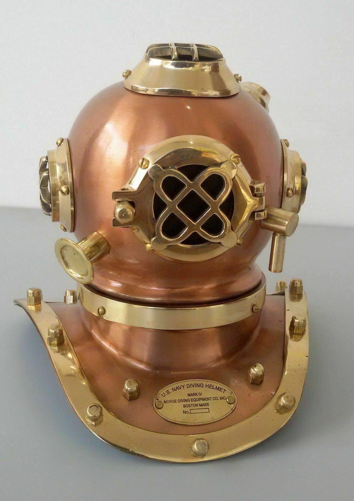 Brass Vintage Style Mark V US Navy Scuba Deep Mini Diving Divers Helmet Gift