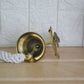 Brass Gong Bell, Small Wall Hanging Bell, Door Opening Bell With Lanyard, Brass Bell With brass anchor on back