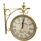 Station wall Clock Victoria Clock 6” Full Brass Victoria Station Double Sided Wall Clock Home & Office wall Decor Handmade Wall Clock gift