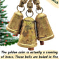 Set of 3 Giant Harmony Cow Bells Huge Vintage Handmade Rustic Lucky Christmas Hanging Cone Bells (Large)