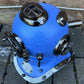 Diving Helmet Blue Mini Silver Deep Sea US Navy Mark V