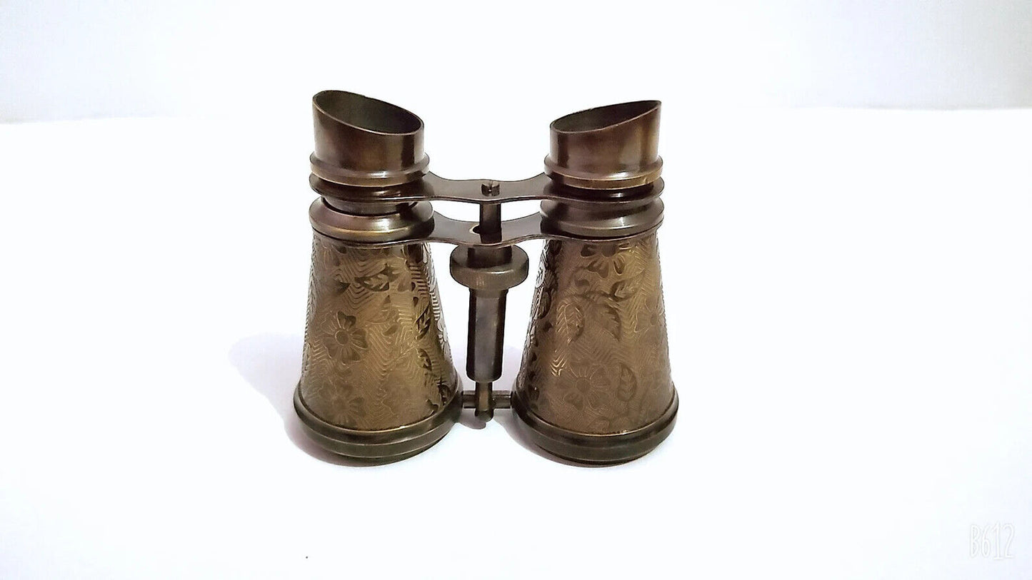 London 1857 R & J Beck ltd Brass Binocular Antique Finish Vintage Gift with leather