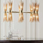 Large Skyla Brass Sputnik Chandelier Mid Century Modern Brass Ceiling Lights Full Brass Chandelier handmade