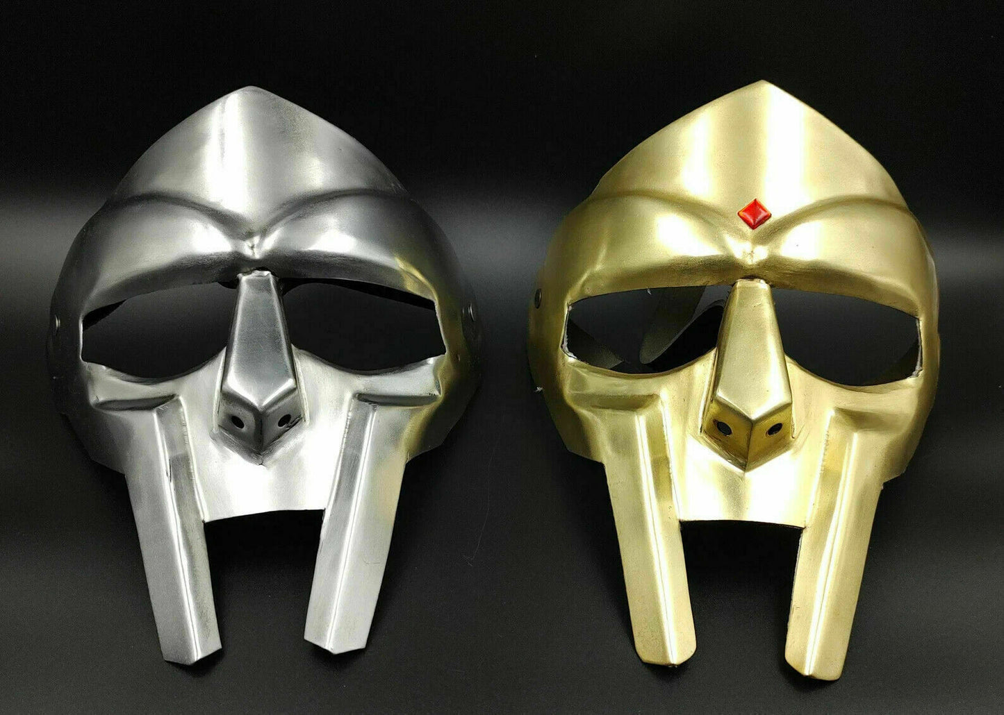 Halloween Medieval MF DOOM Mask Mad-villain Mild Steel Armor Suit two color Mask