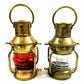 Set of 2 Antique Anchor Oil Lamp, Nautical Maritime Ship Lantern, Home/Office Decor gift