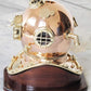 Scuba Decorative Divers Diving Helmet Vintage SCA Relica US Navy Mark V Copper And Brass 18 inches