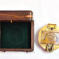 Compass - Antique Working Heavy Survey Brass Brunton Compass With Wooden Case - Husband Hubby Gift - Gift For Marine Man