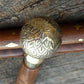 Victorian Apple Puma Brass Handle Walking Stick