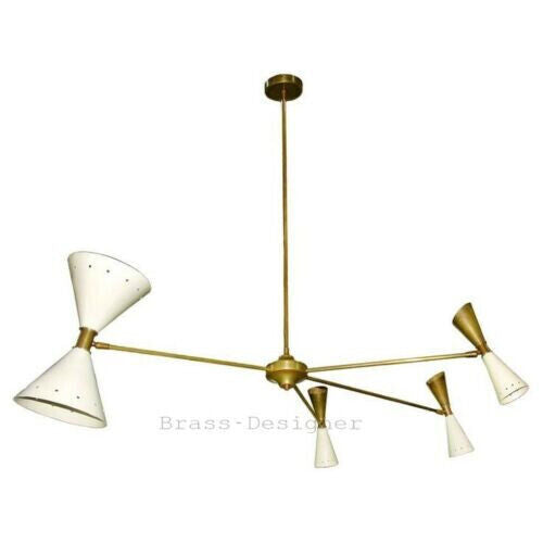 Huge Diabolo Chandelier Italian Style Stilnovo Mid Century Sputnik Ceiling Light