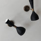 Wall Sconce Diabolo Pair of Modern Italian Wall Lights Sconce Full Black Wall Fixture Lamps