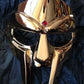 Mf Doom gladiator mask villain golden finish brass face armor.