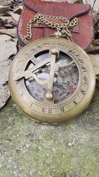 Brass Sundial Compass Video