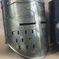 Black Design Medieval Knight Armor Crusader Viking Templar Helmet Helm Mason's Brass Cross Free Wooden Stand